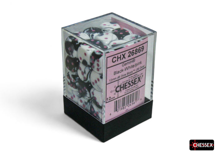 Chessex Gemini 12mm D6 Dice Blocks (268AA)