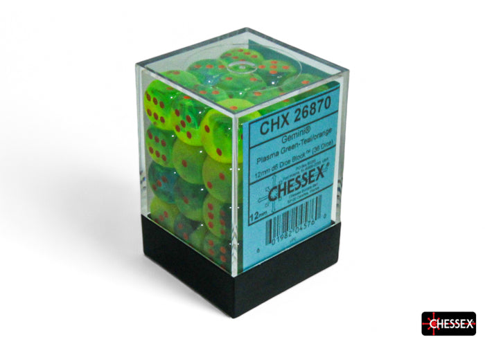 Chessex Gemini 12mm D6 Dice Blocks (268AA)