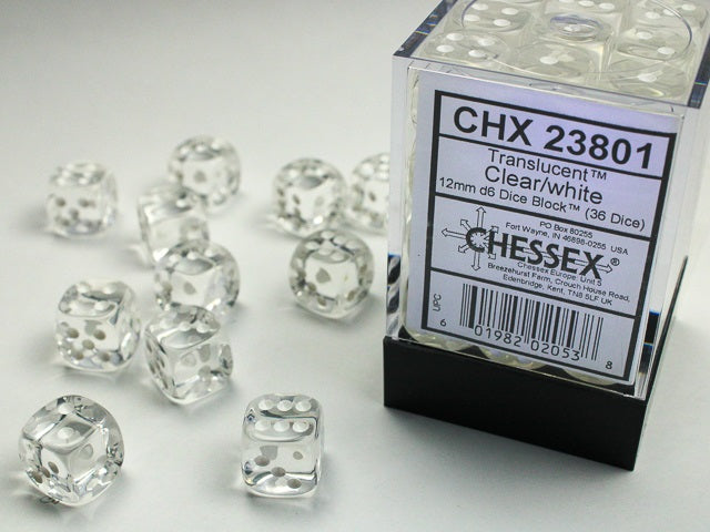 Chessex Translucent 12mm Dice Blocks (238AA)