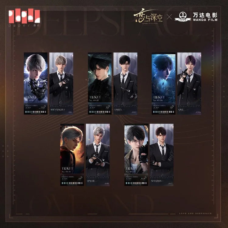Love and Deepspace x Wanda Film Series Laser Ticket Set of 2
