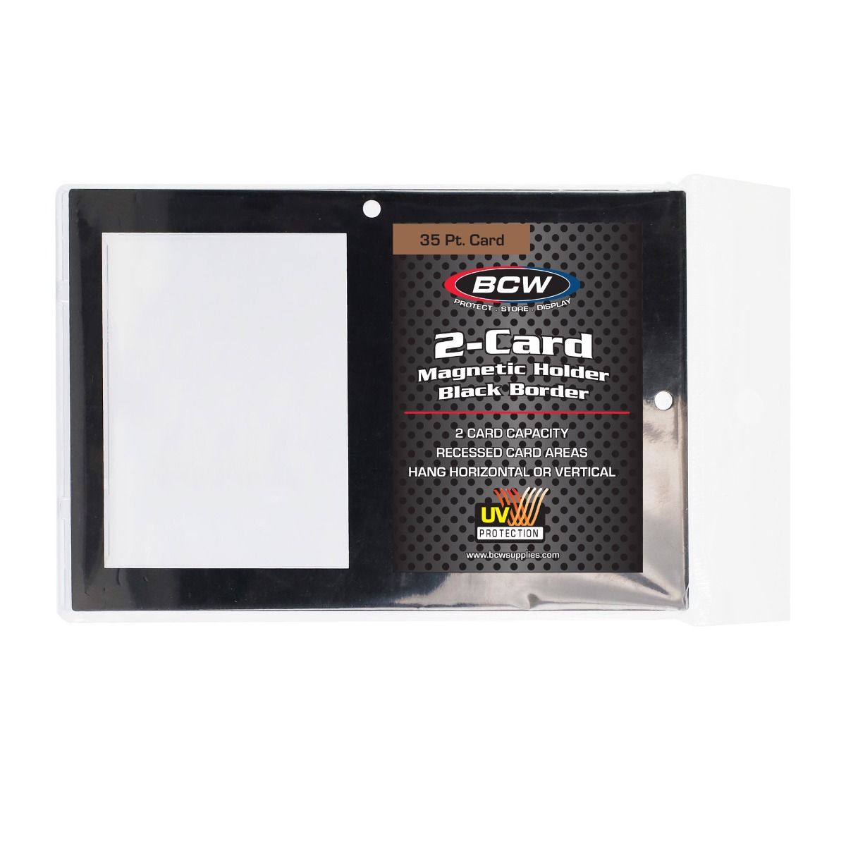 BCW 2-Card Magnetic With Black Border