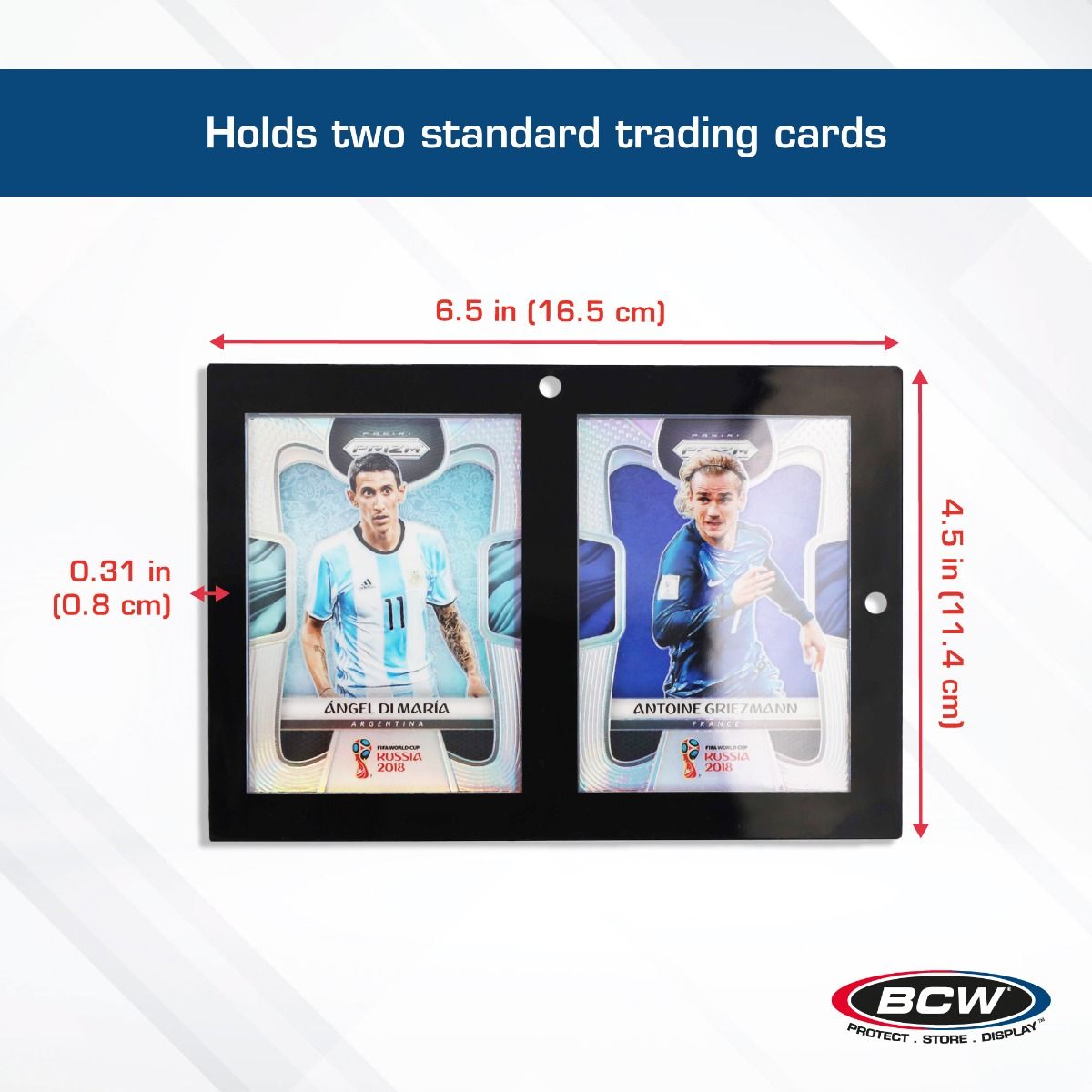 BCW 2-Card Magnetic With Black Border