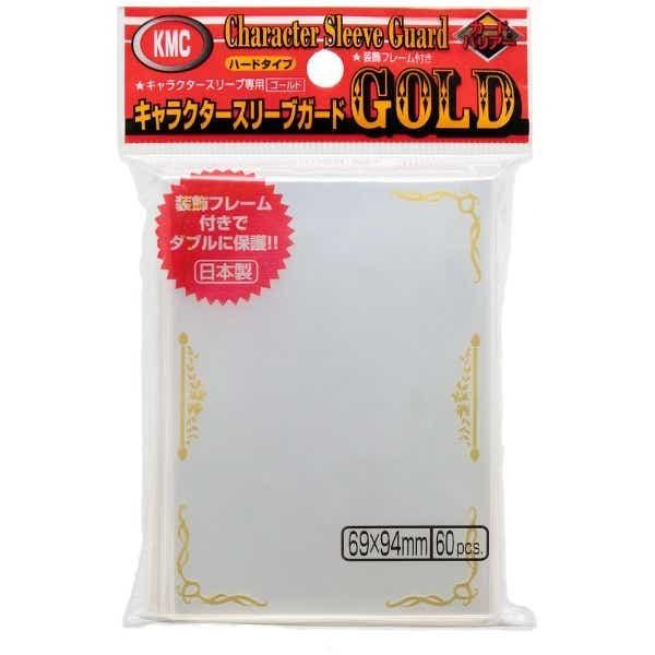 KMC Sleeve Character Sleeve Guard Standard Size 60pcs - Gold Frame (New 2023)