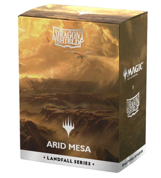 Dragon Shield MTG Matte Dual Art Sleeves Landfall Series - ARID MESA Bustine Protettive