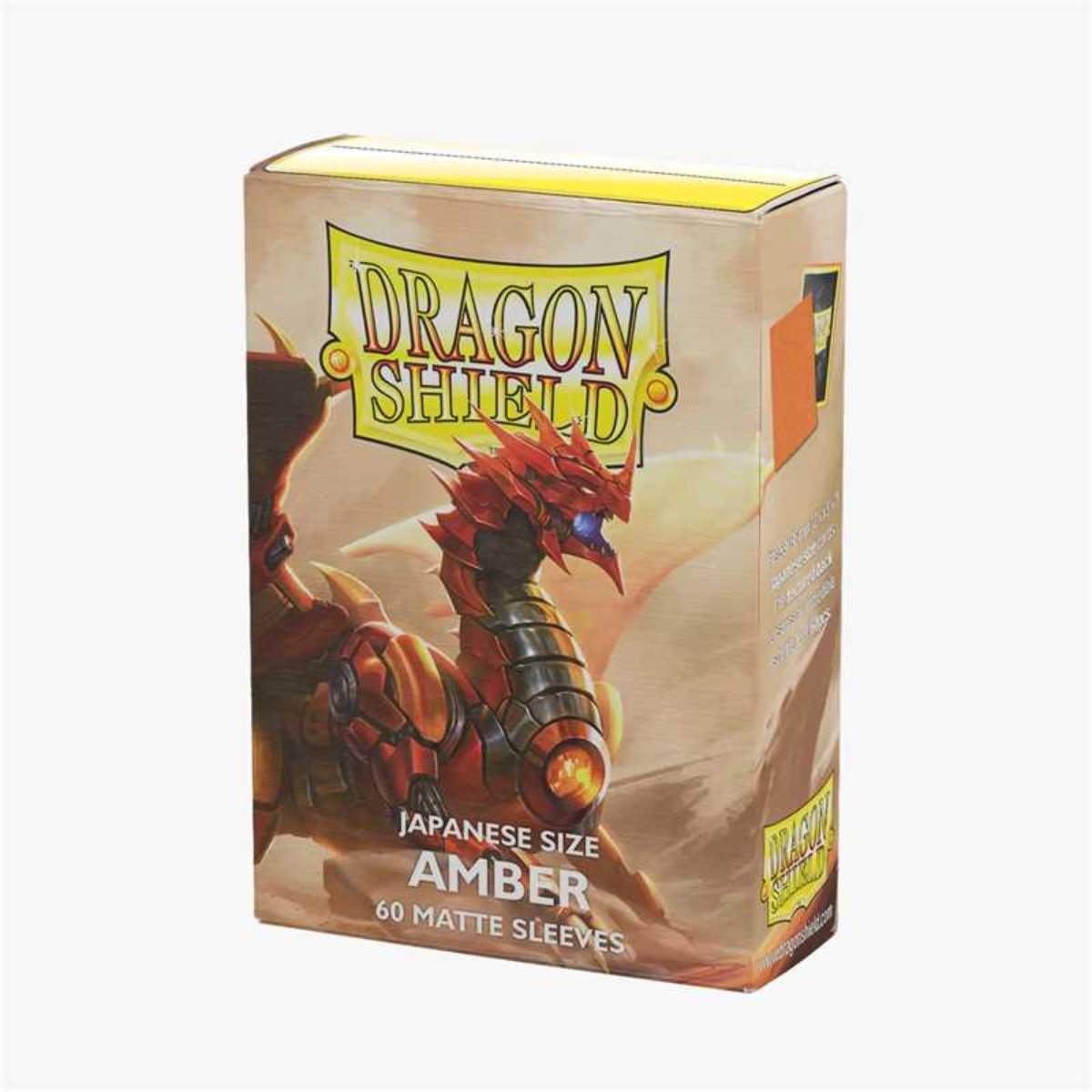 Dragon Shield Matte Sleeves Japanese Size 60pcs "Amber"