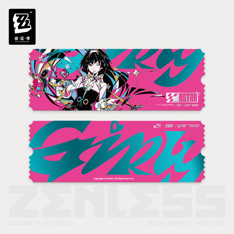 Zenless Zone Zero Stars of Lyra Series Starlight Astra Yao Collection Ticket Stub Set