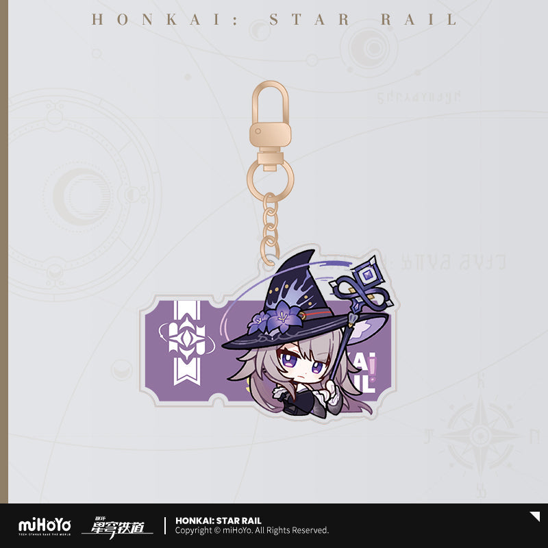 Honkai: Star Rail Pom-Pom Gallery Sticker Keychain