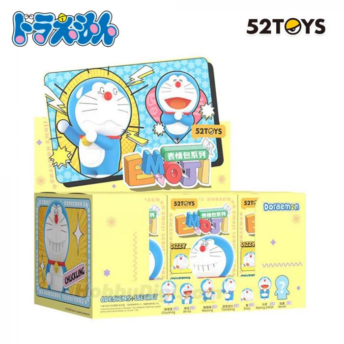 52TOYS x Doraemon Emoji Series Blind Box-Display Box (6pcs)-52Toys-Ace Cards & Collectibles