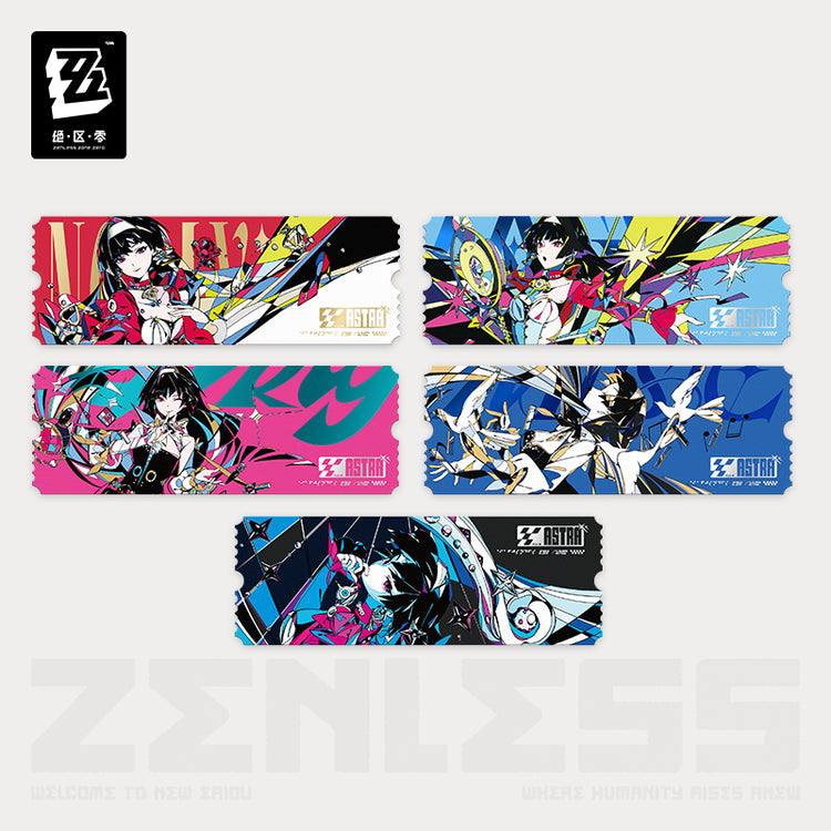 Zenless Zone Zero Stars of Lyra Series Starlight Astra Yao Collection Ticket Stub Set