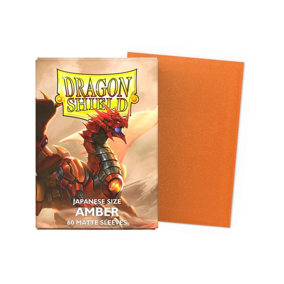 Dragon Shield Matte Sleeves Japanese Size 60pcs "Amber"