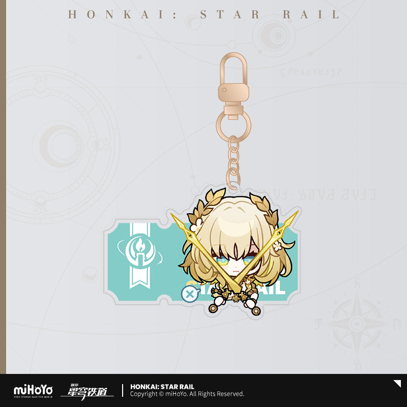 Honkai: Star Rail Pom-Pom Gallery Sticker Keychain