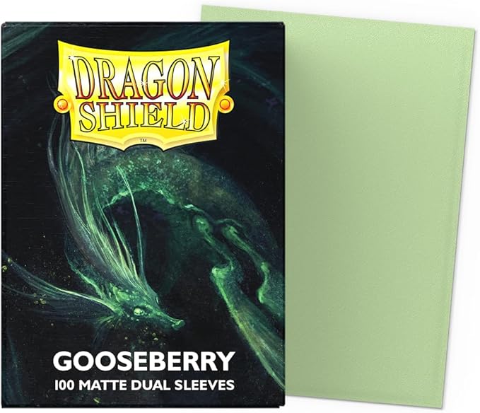 Dragon Shield Standard Deck Protector Sleeves Dual Matte 100pcs "Gooseberry"