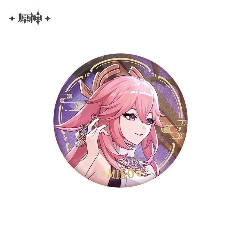 miHoYo Genshin Impact Character Theme Metal Badge Vol.2