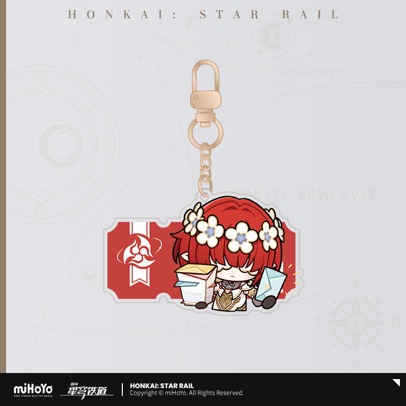 Honkai: Star Rail Pom-Pom Gallery Sticker Keychain