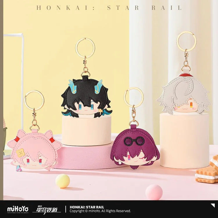 Honkai: Star Rail Chibi Plush Series PU Leather Keychain