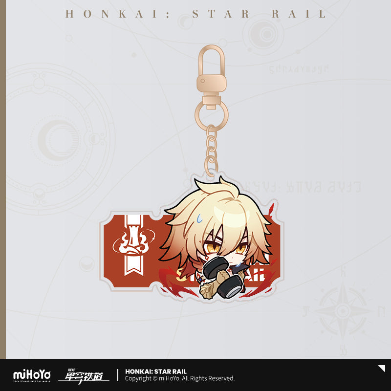 Honkai: Star Rail Pom-Pom Gallery Sticker Keychain
