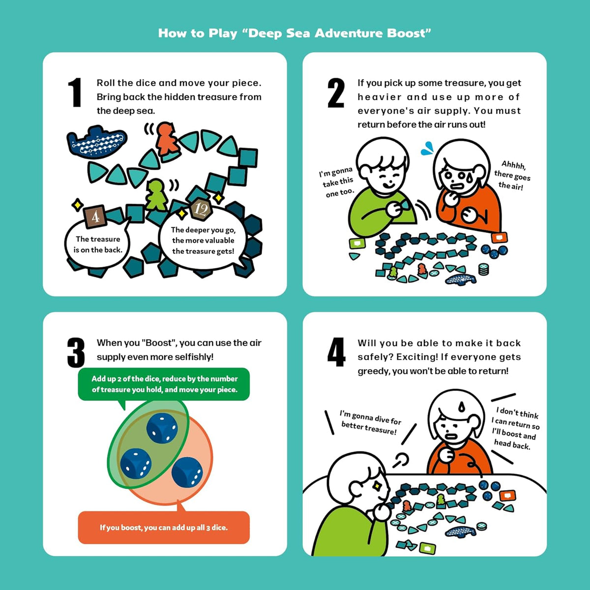 Board Game "Deep Sea Adventure Boost EN"