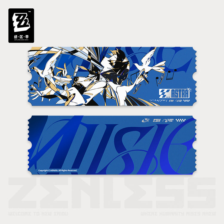 Zenless Zone Zero Stars of Lyra Series Starlight Astra Yao Collection Ticket Stub Set