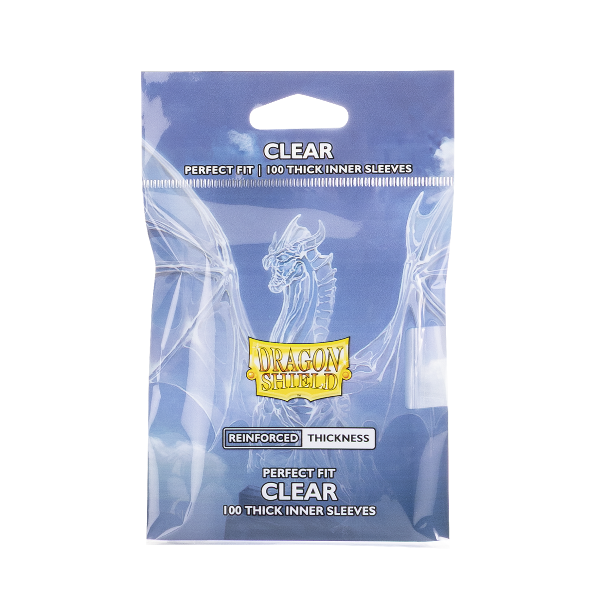 Dragon Shield Sleeve Perfect Fit Thick Inner Sleeves Standard Size 100pcs - (Clear)