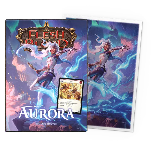 Dragon Shield Art Matte Sleeves Flesh And Blood 100pcs - &quot;Aurora (Confidential)&quot; (Standard Size)