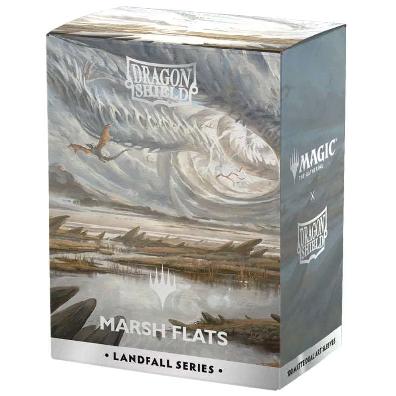 Dragon Shield MTG Matte Dual Art Sleeves Landfall Series - Marsh Flats Bustine Protettive