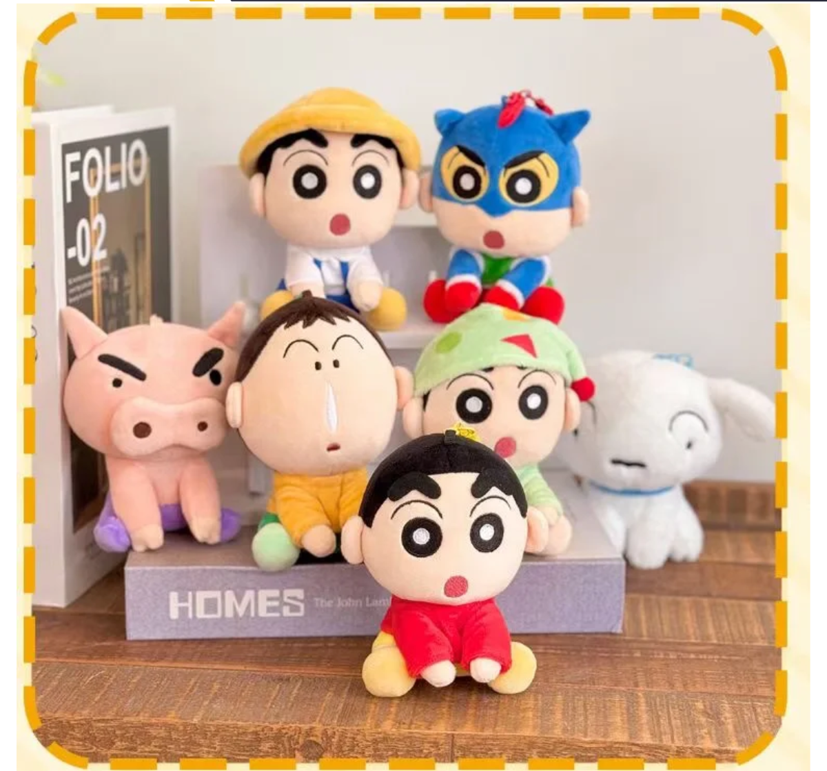 Crayon shin-chan sitting in rows plush blind box-Single Box (Random)-AiYing-Ace Cards & Collectibles