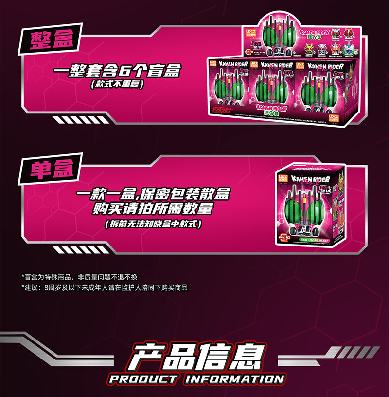 Mini Q Kamen Rider "Palm Hero" Blind Box-Single Box (Random)-BANDAI-Ace Cards & Collectibles