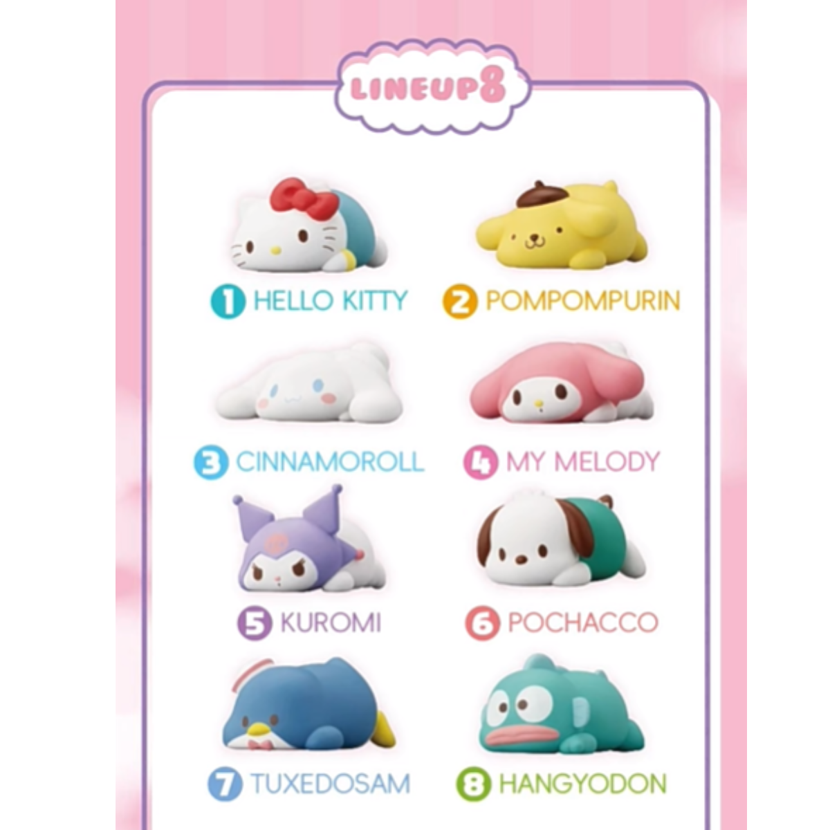 Sanrio Characters Mocchirikororin Friends Series Plastic Doll Blind Box-Single Box (Random)-BANDAI-Ace Cards & Collectibles