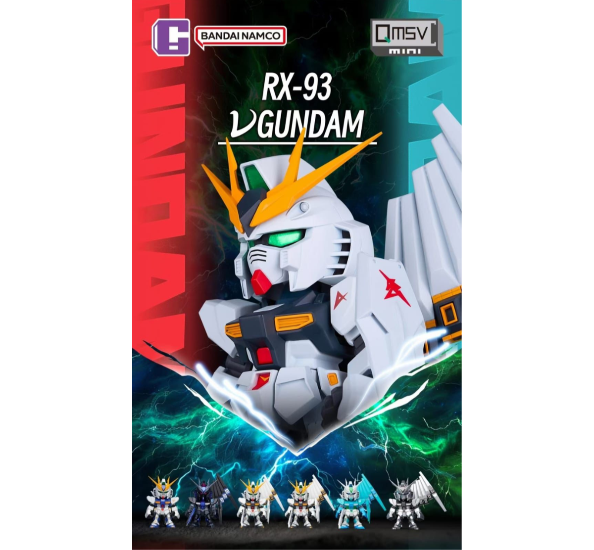 Bandai QMSV Mini RX-93 νGUNDAM Series Blind Box-Whole Box (8pcs)-Bandai-Ace Cards & Collectibles