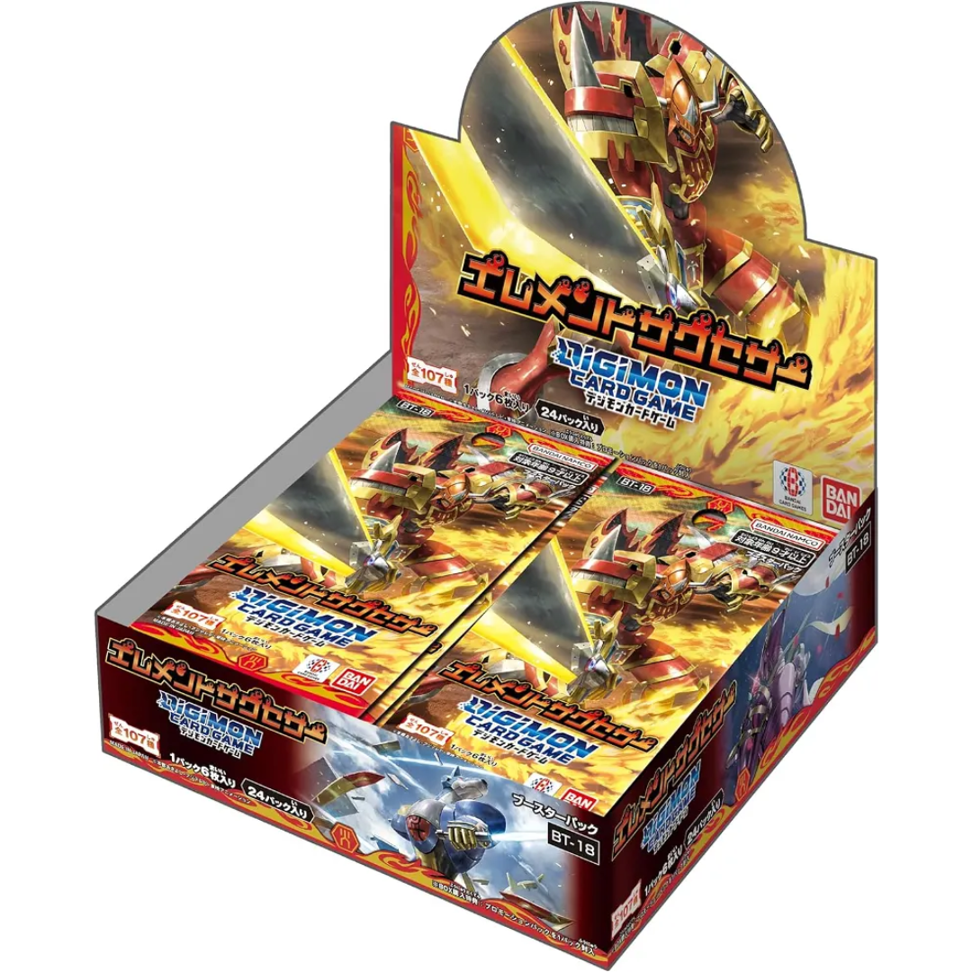 Digimon Card Game "Element Successor" Ver.18 Booster [BT-18] (Japanese)-Booster Box (24pcs)-Bandai-Ace Cards & Collectibles