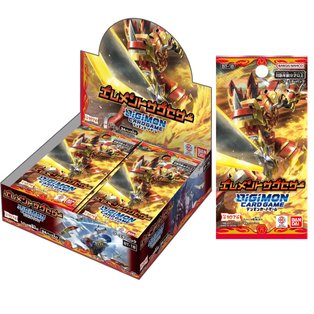 Digimon Card Game "Element Successor" Ver.18 Booster [BT-18] (Japanese)-Single Pack (Random)-Bandai-Ace Cards & Collectibles