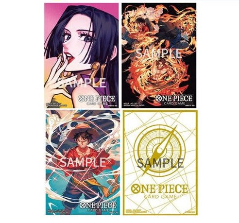 One Piece Card Game Limited Card Sleeve-Gold-Bandai Namco-Ace Cards & Collectibles