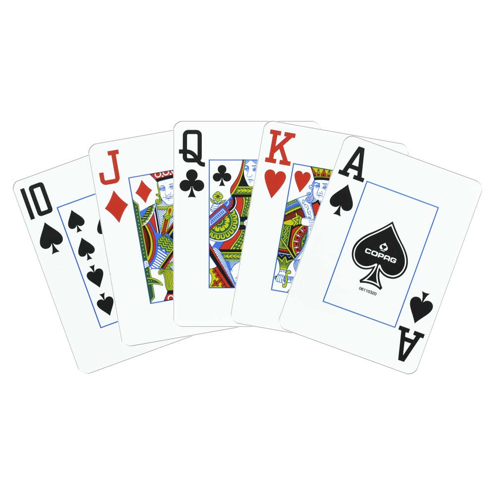 Copag 1546 100% Plastic Playing Cards - Poker Size Jumbo Index Double Deck Set-Black/Gold-Cartamundi-Ace Cards & Collectibles