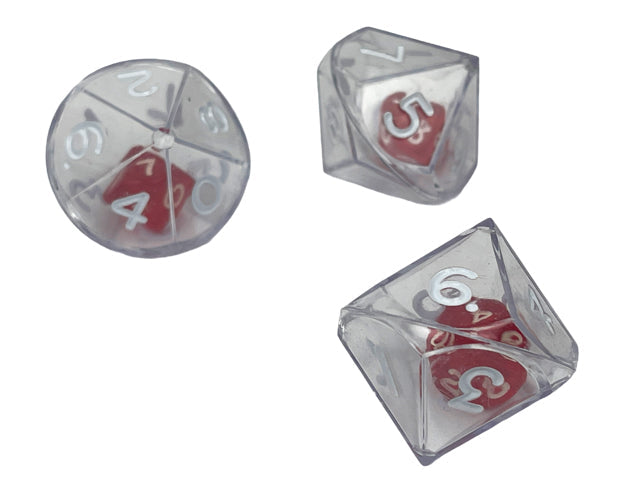 Chessex Dice 10/12/20 Sided Double Dice Clear Translucent Series-10 Sided-Chessex-Ace Cards & Collectibles