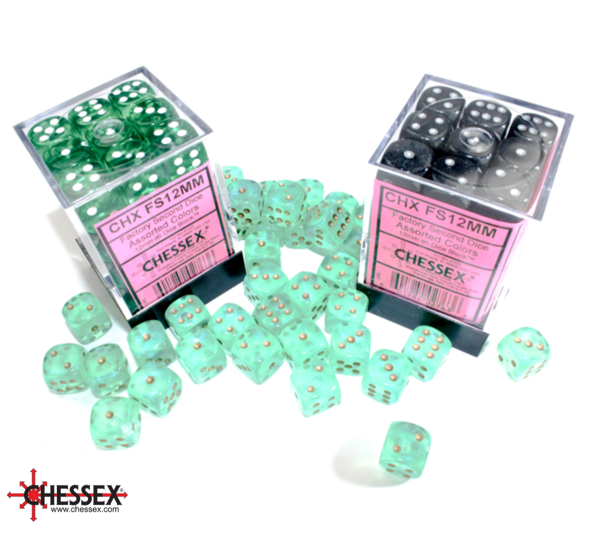 Chessex Dice Factory Second 12mm D6 Random Assorted Colors-Chessex-Ace Cards & Collectibles