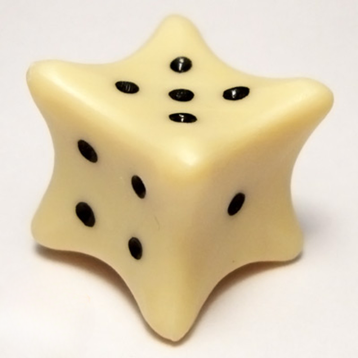 Chessex Dice Ivory/black 18mm D6 Dice Set-Chessex-Ace Cards & Collectibles