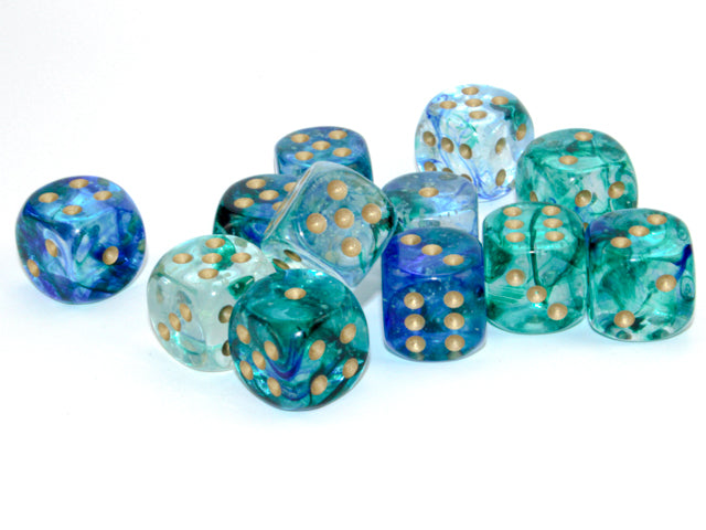 Chessex Dice Nebula Polyhedral 16mm D6 Dice Set-Wisteria/white Luminary-Chessex-Ace Cards &amp; Collectibles