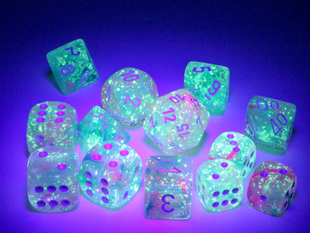 Chessex Dice Nebula Polyhedral 16mm D6 Dice Set-Wisteria/white Luminary-Chessex-Ace Cards &amp; Collectibles