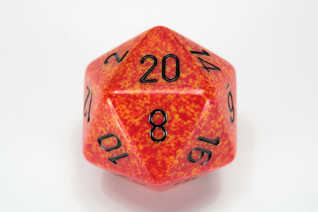 Chessex Dice Speckled 34mm d20s Loose Dice-Fire-Chessex-Ace Cards &amp; Collectibles