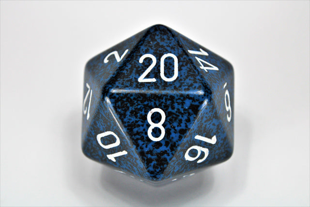 Chessex Dice Speckled 34mm d20s Loose Dice-Stealth-Chessex-Ace Cards &amp; Collectibles