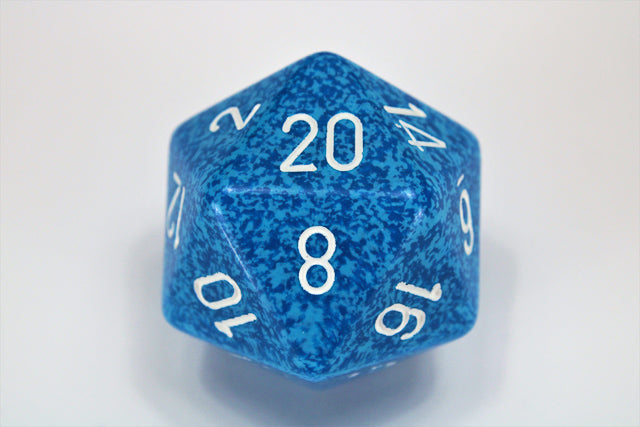 Chessex Dice Speckled 34mm d20s Loose Dice-Water-Chessex-Ace Cards &amp; Collectibles