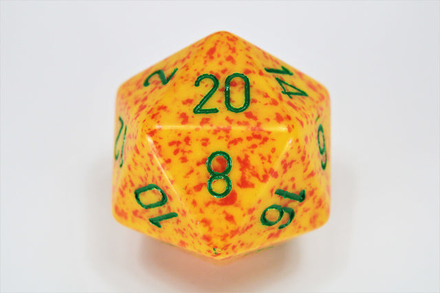 Random Color Chessex Dice Speckled 34mm d20s Dice (1 Piece)-Chessex-Ace Cards & Collectibles
