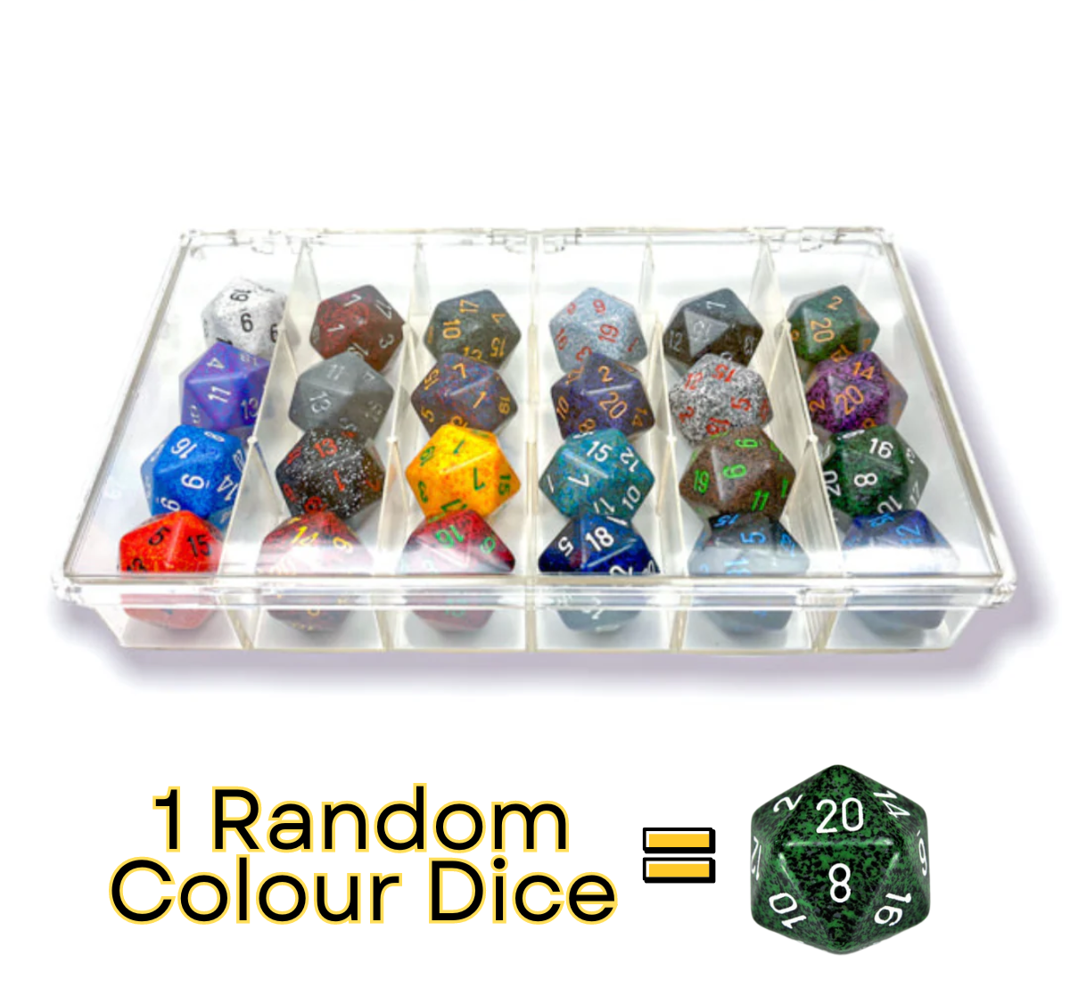 Random Color Chessex Dice Speckled 34mm d20s Dice (1 Piece)-Chessex-Ace Cards & Collectibles