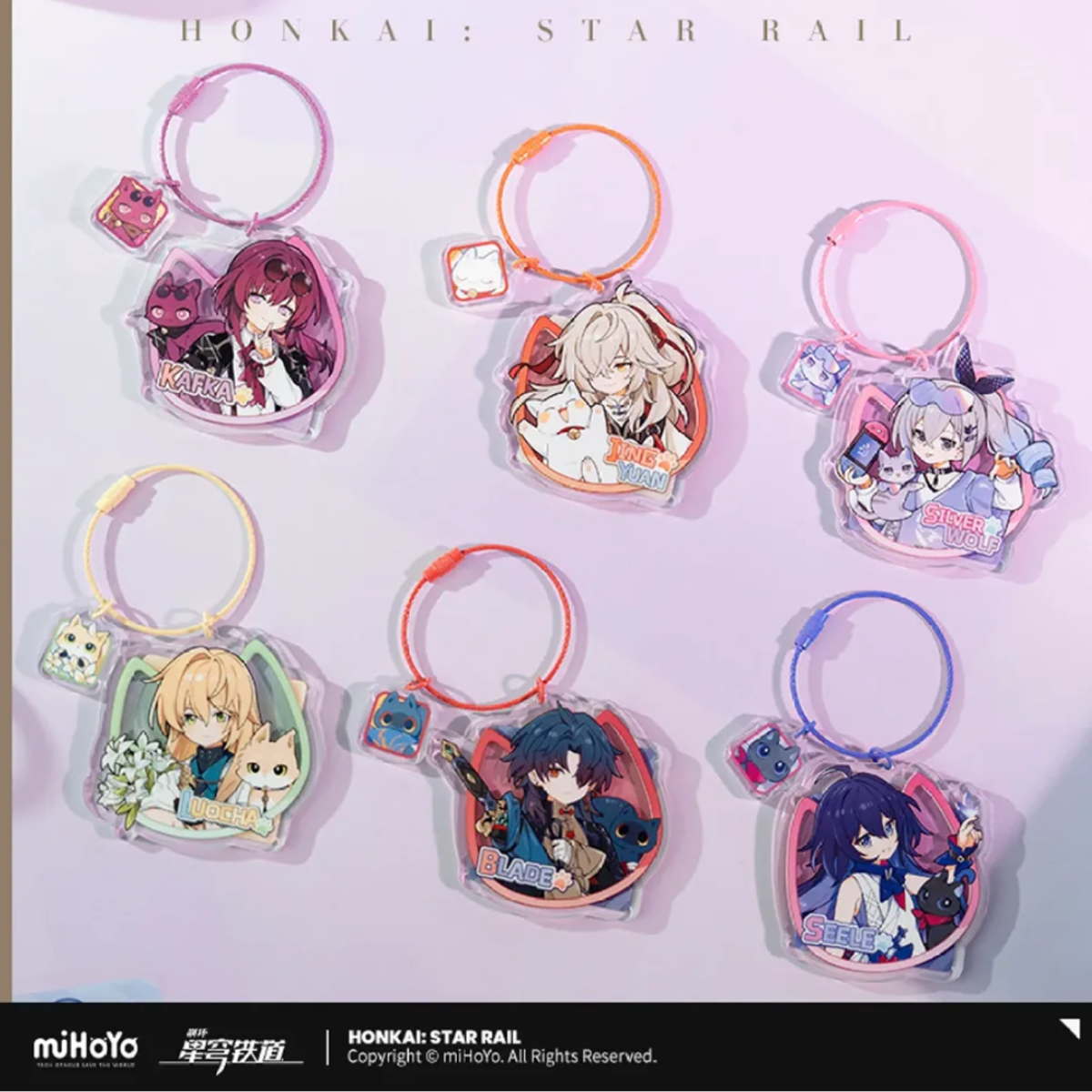 Honkai: Star Rail Little Kitty Acrylic Keychain