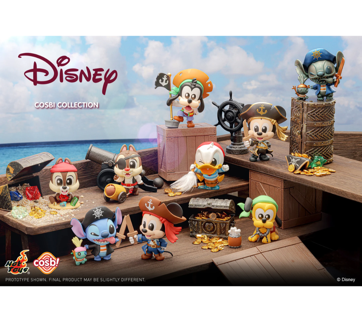 Disney Mickey & Friends Pirate Cosbi Collection-Single Box (Random)-Cosbi-Ace Cards & Collectibles