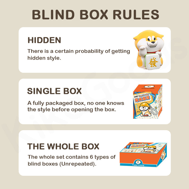 DODOWO x A Chai Goji's Puppy Crossing Series Blind Box-Single (Random)-DODOWO-Ace Cards & Collectibles