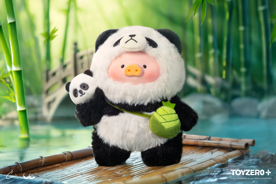 ToyZeroPlus x Lulu The Piggy Vinyl Face Plush Keychain (Professional Panda Babysitter Ver.)