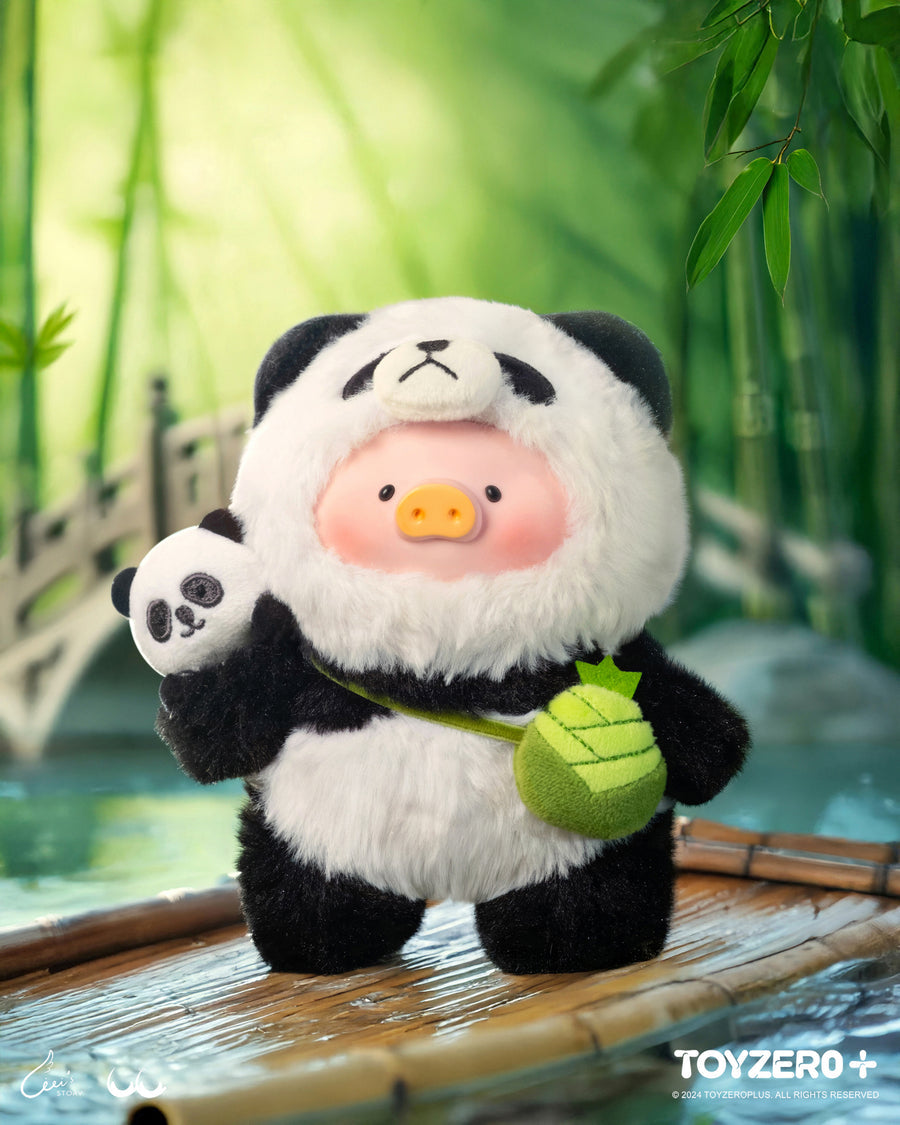ToyZeroPlus x Lulu The Piggy Vinyl Face Plush Keychain (Professional Panda Babysitter Ver.)