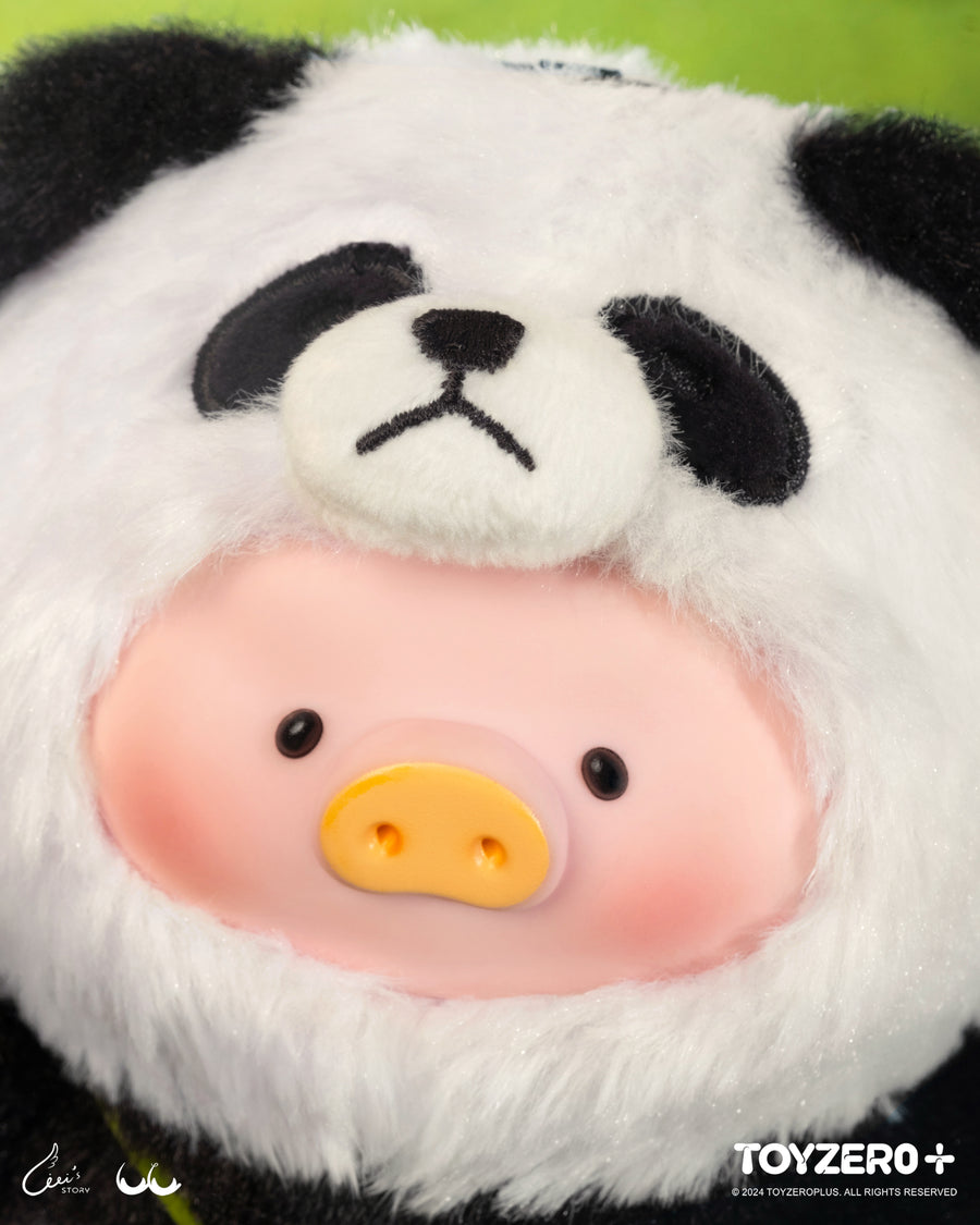 ToyZeroPlus x Lulu The Piggy Vinyl Face Plush Keychain (Professional Panda Babysitter Ver.)