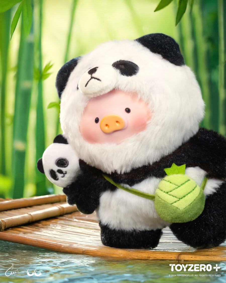 ToyZeroPlus x Lulu The Piggy Vinyl Face Plush Keychain (Professional Panda Babysitter Ver.)
